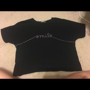 “smile” crop top